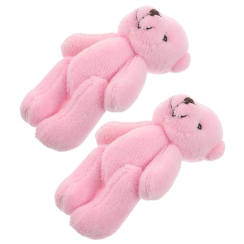 CVUTOVO 2 Stück Miniatur Plüschbären Rosa Kuschelbären für Puppenhaus Deko Sammler und Realistisch für DIY Basteln Geburtstag CVUTOVO 2 Stück Miniatur Plüschbären Rosa Kuschelbären für Puppenhaus Deko Sammler und Realistisch für DIY Basteln Geburtstag von CVUTOVO