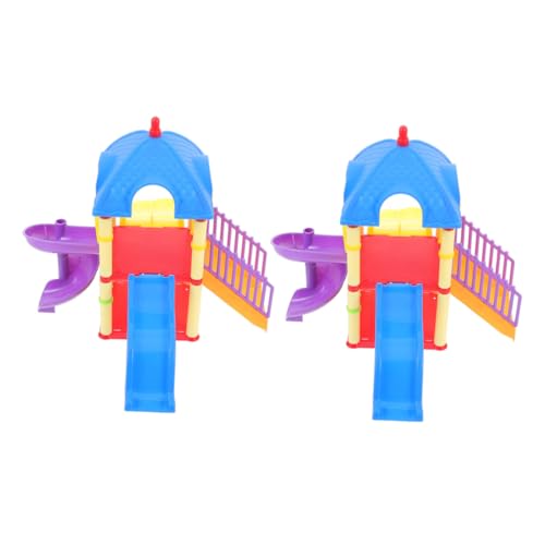 CVUTOVO 2 Stück Miniatur-Spielplatz Modell Kleine Rutschbahn Puppenhaus Deko Glatte Kanten Sicher Vielseitig für Desktop und Rollenspiel CVUTOVO 2 Stück Miniatur-Spielplatz Modell Kleine Rutschbahn Puppenhaus Deko Glatte Kanten Sicher Vielseitig für Desktop und Rollenspiel von CVUTOVO