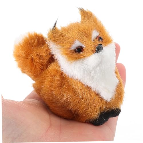 CVUTOVO 2 Stück Realistisches Mini Plüschtier Fuchs Lebensechte Kleine Fuchsfigur aus Weichem Kunstfell Vielseitige Deko für Weihnachten Babyparty Gemütliche Detailreiche Handgefertigte CVUTOVO 2 Stück Realistisches Mini Plüschtier Fuchs Lebensechte Kleine Fuchsfigur aus Weichem Kunstfell Vielseitige Deko für Weihnachten Babyparty Gemütliche Detailreiche Handgefertigte von CVUTOVO