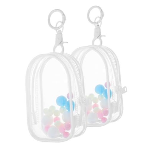 CVUTOVO 2 Stück Transparente PVC Aufbewahrungstasche für Puppen und Figuren Teiliges mit Schlüsselanhänger Tragbare Mini Doll Display Hülle für Sammler Versiegelte Schutztasche für Reisen CVUTOVO 2 Stück Transparente PVC Aufbewahrungstasche für Puppen und Figuren Teiliges mit Schlüsselanhänger Tragbare Mini Doll Display Hülle für Sammler Versiegelte Schutztasche für Reisen von CVUTOVO