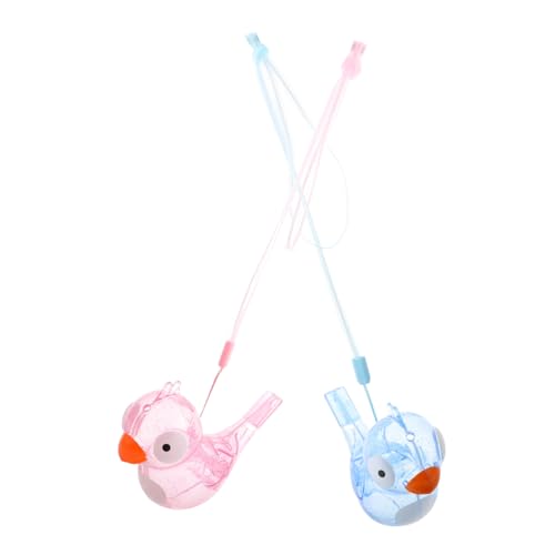 CVUTOVO 2 Stück Vogelpfeifen Transparent mit Wasserfüllung Musikalisches Lernspielzeug für Party Schule Outdoor Aktivitäten in Rosa und Blau CVUTOVO 2 Stück Vogelpfeifen Transparent mit Wasserfüllung Musikalisches Lernspielzeug für Party Schule Outdoor Aktivitäten in Rosa und Blau von CVUTOVO