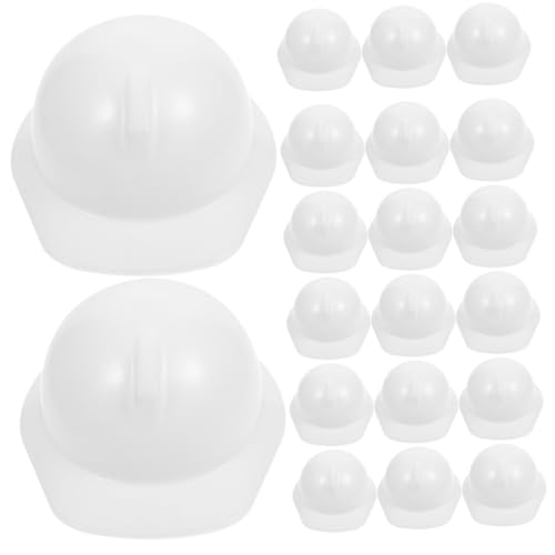 CVUTOVO 20 Stck Teiliges Miniatur Puppen Bauhelme Realistische Weiße Kunststoff Schutzhelme Robust und Langlebig für Puppendekoration und Kostümzubehör CVUTOVO 20 Stck Teiliges Miniatur Puppen Bauhelme Realistische Weiße Kunststoff Schutzhelme Robust und Langlebig für Puppendekoration und Kostümzubehör von CVUTOVO