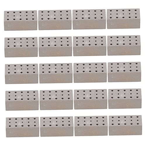 CVUTOVO 20 Stück Teiliges Miniatur Modellset mit Löchern Realistische DIY Bausteine für Sandtisch Deko Wiederverwendbare Mauersteine für Puppenhaus Gartenlandschaft und Kreativgestaltung CVUTOVO 20 Stück Teiliges Miniatur Modellset mit Löchern Realistische DIY Bausteine für Sandtisch Deko Wiederverwendbare Mauersteine für Puppenhaus Gartenlandschaft und Kreativgestaltung von CVUTOVO