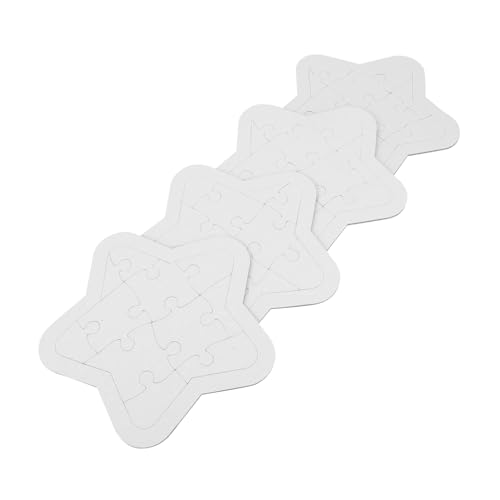 CVUTOVO 4 Sätze Blanko Puzzle Sternform zum Bemalen DIY Bastelset Puzzleteile Leicht Trennbar Praktisch für Mädchen und Jungen Malmaterialien Holzspielzeug Kreative Gestaltung CVUTOVO 4 Sätze Blanko Puzzle Sternform zum Bemalen DIY Bastelset Puzzleteile Leicht Trennbar Praktisch für Mädchen und Jungen Malmaterialien Holzspielzeug Kreative Gestaltung von CVUTOVO