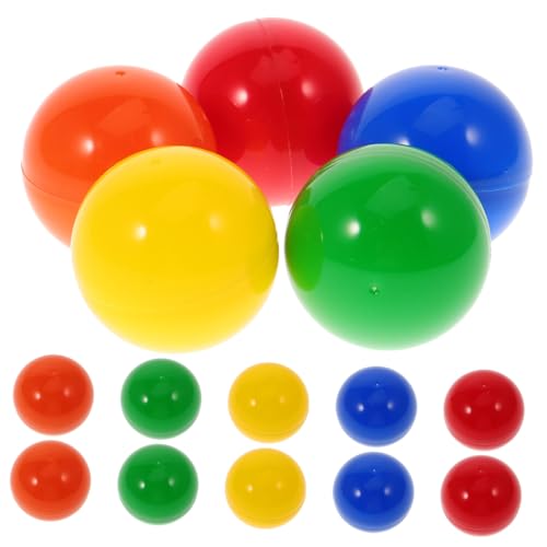 CVUTOVO 50 Stück Bunte Kunststoff Losbälle zum Öffnen und Befüllen Wiederverwendbare Party Lotteriekugeln für Tombola Spiel und Festaktivitäten CVUTOVO 50 Stück Bunte Kunststoff Losbälle zum Öffnen und Befüllen Wiederverwendbare Party Lotteriekugeln für Tombola Spiel und Festaktivitäten von CVUTOVO