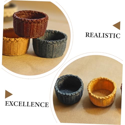 CVUTOVO 6 Stück Teiliges Mini Aufbewahrungskorb aus Langlebigem Harz Realistische Miniatur Dekoration für Puppenhaus Multifunktional Wohnaccessoire für Kreative Miniaturhäuser und CVUTOVO 6 Stück Teiliges Mini Aufbewahrungskorb aus Langlebigem Harz Realistische Miniatur Dekoration für Puppenhaus Multifunktional Wohnaccessoire für Kreative Miniaturhäuser und von CVUTOVO