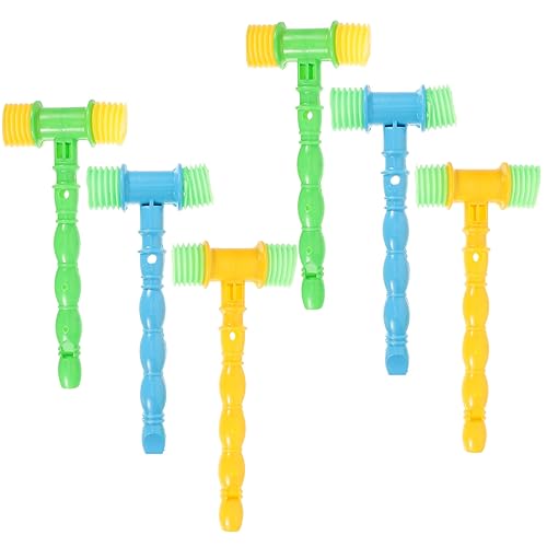 CVUTOVO Musikalisches Hammer Spielzeug für Babys 6 Stück mit Weichem Hammerkopf Interaktivem Lernspielzeug Klopfend und Vielseitig für Kinderaufführungen und Musikunterricht CVUTOVO Musikalisches Hammer Spielzeug für Babys 6 Stück mit Weichem Hammerkopf Interaktivem Lernspielzeug Klopfend und Vielseitig für Kinderaufführungen und Musikunterricht von CVUTOVO