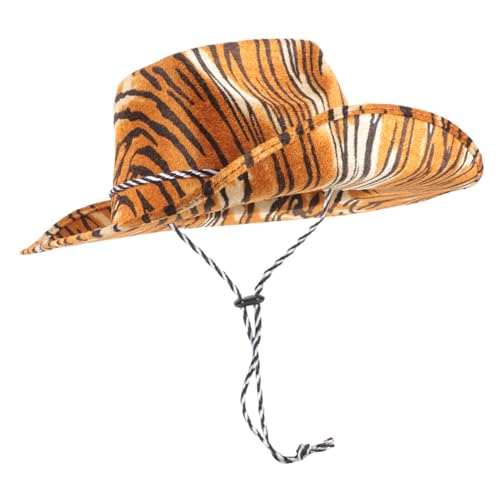 CVUTOVO Cowgirl Hut mit Hochwertigem Material Bequemer Passform und Feiner Verarbeitung für Western Look Party Dekoration und Cosplay Anlässe CVUTOVO Cowgirl Hut mit Hochwertigem Material Bequemer Passform und Feiner Verarbeitung für Western Look Party Dekoration und Cosplay Anlässe von CVUTOVO
