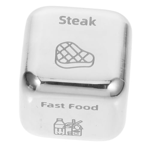 CVUTOVO Edelstahl Food Decision Kleines Würfelspiel für Dinnerwahl Geschenk Vielseitiger Essenswürfel für Familie Freunde Unterwegs CVUTOVO Edelstahl Food Decision Kleines Würfelspiel für Dinnerwahl Geschenk Vielseitiger Essenswürfel für Familie Freunde Unterwegs von CVUTOVO