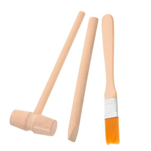 CVUTOVO Grabset Holzspielzeug Teiliges Ausgrabungswerkzeug mit Hammer Meißel und Pinsel Lernspielzeug für Jungen und Mädchen Fördert Sensorische Fähigkeiten und Kreativität Tragbar für CVUTOVO Grabset Holzspielzeug Teiliges Ausgrabungswerkzeug mit Hammer Meißel und Pinsel Lernspielzeug für Jungen und Mädchen Fördert Sensorische Fähigkeiten und Kreativität Tragbar für von CVUTOVO