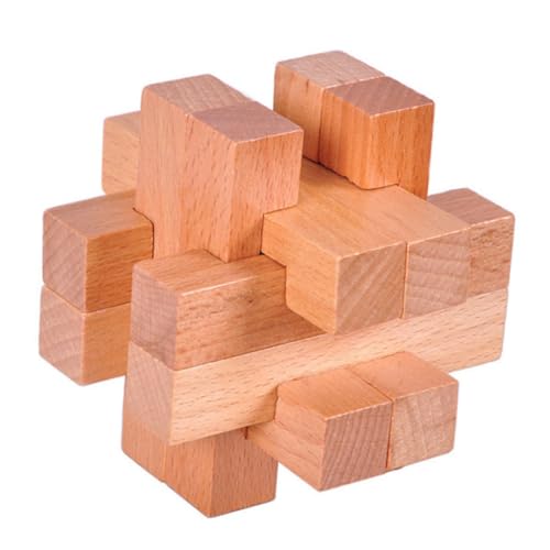 CVUTOVO Holz Iq Puzzle Lu Ban Lock Intellektuelles Denkspiel für Ab Jahren Geschicklichkeit und Stressabbau Langlebiges Klassisches Holzspielzeug CVUTOVO Holz Iq Puzzle Lu Ban Lock Intellektuelles Denkspiel für Ab Jahren Geschicklichkeit und Stressabbau Langlebiges Klassisches Holzspielzeug von CVUTOVO