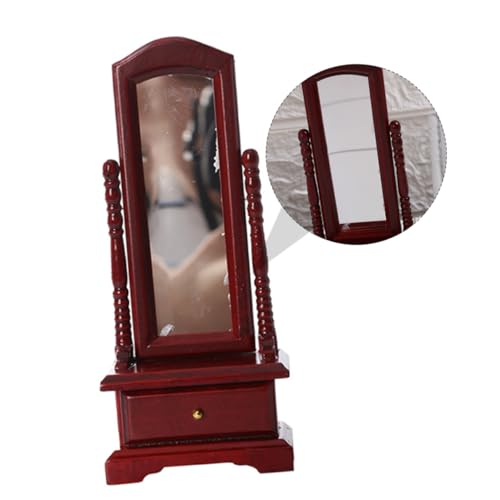 CVUTOVO Miniatur Ganzkörperspiegel Modell Stauraum DIY Puppenhaus Schlafzimmer Schminkspiegel Langlebig und Detailreich für Modellbau und Dekoration CVUTOVO Miniatur Ganzkörperspiegel Modell Stauraum DIY Puppenhaus Schlafzimmer Schminkspiegel Langlebig und Detailreich für Modellbau und Dekoration von CVUTOVO