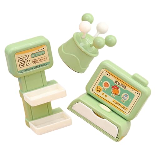CVUTOVO Miniatur Registrierkasse mit Zubehör Interaktive Kassenstation für Puppenhaus und Supermarkt Sichere Glatte Oberfläche Fördert Feinmotorik und Kommunikation Spielwelten CVUTOVO Miniatur Registrierkasse mit Zubehör Interaktive Kassenstation für Puppenhaus und Supermarkt Sichere Glatte Oberfläche Fördert Feinmotorik und Kommunikation Spielwelten von CVUTOVO