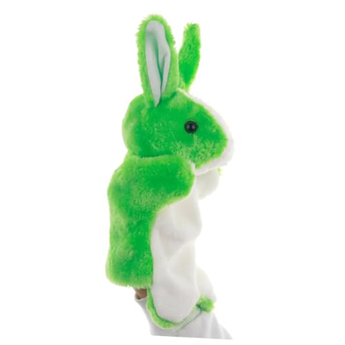 CVUTOVO Plüsch Handpuppe Kleiner Hase Grün Kuscheliges Tier Marionette für Interaktives Kommunikation und Kreativität Eltern Junge Mädchen CVUTOVO Plüsch Handpuppe Kleiner Hase Grün Kuscheliges Tier Marionette für Interaktives Kommunikation und Kreativität Eltern Junge Mädchen von CVUTOVO