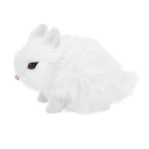 CVUTOVO Plüschhase Puppe Niedlich Flauschig Kuscheltier Schlafbegleiter Tischdekoration Weiße Kaninchen Figur Detailreich Realistisch Cartoon Stil CVUTOVO Plüschhase Puppe Niedlich Flauschig Kuscheltier Schlafbegleiter Tischdekoration Weiße Kaninchen Figur Detailreich Realistisch Cartoon Stil von CVUTOVO
