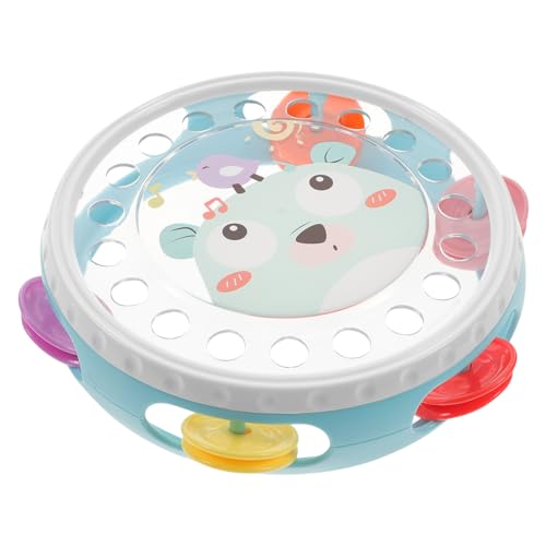 CVUTOVO Tamburin Handtrommel Musikinstrument Blau Pädagogisch Langlebig Fördert Rhythmus Hand Auge Koordination mit Klarem Klang für Junge Mädchen und Musikspielzeug CVUTOVO Tamburin Handtrommel Musikinstrument Blau Pädagogisch Langlebig Fördert Rhythmus Hand Auge Koordination mit Klarem Klang für Junge Mädchen und Musikspielzeug von CVUTOVO