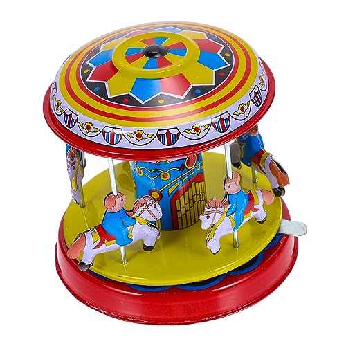 CVUTOVO Vintage Karussell Kreatives Aufziehspielzeug für Nostalgisches Design für Geburtstage und Feste Bringt Spaß und Fördert die Eltern Beziehung CVUTOVO Vintage Karussell Kreatives Aufziehspielzeug für Nostalgisches Design für Geburtstage und Feste Bringt Spaß und Fördert die Eltern Beziehung von CVUTOVO