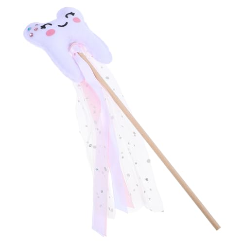 CVUTOVO Zahnfee Zauberstab mit Band Zahnförmiger Feenstab für Leichtes Buntes Party Bühnenrequisit für Kostüm Rollenspiel Geburtstag und Cosplay CVUTOVO Zahnfee Zauberstab mit Band Zahnförmiger Feenstab für Leichtes Buntes Party Bühnenrequisit für Kostüm Rollenspiel Geburtstag und Cosplay von CVUTOVO