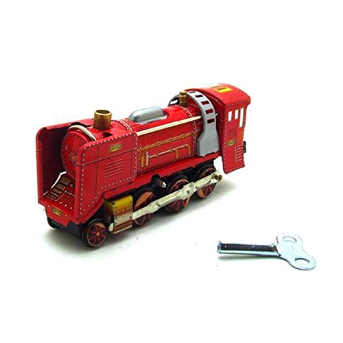 CVZJ Vintage Tin Train Running Toy Clockwork Toy Model Furniture Decoration Craft Children Birthday Christmas von CVZJ