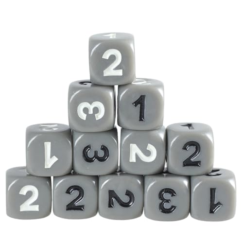 CVZQTE 12 Stück 6-seitige Spielwürfel 13 Mm Runde Eckwürfel Set Für Tischwürfel Spiel Mathematikunterricht Bunte Sechsseitige Würfel von CVZQTE