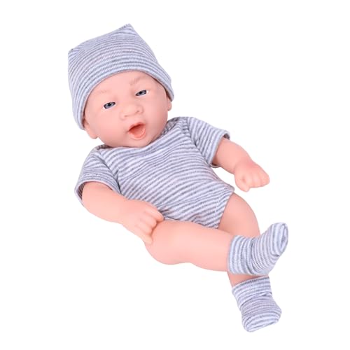 CVZQTE 20cm Reborns Beliebtes Realistisches Geflochtenem Pullover Mütze Weichem Körper Handgefertigt von CVZQTE