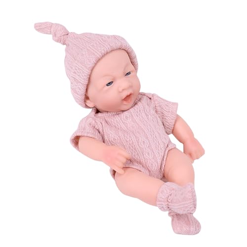 CVZQTE 20cm Reborns Beliebtes Realistisches Geflochtenem Pullover Mütze Weichem Körper Handgefertigt von CVZQTE