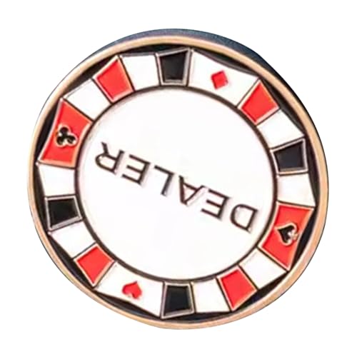 CVZQTE Dealer Button Small Blind Big Blind Guard Geschenk Herren Spielteil Münze Wert Sammeln Sie Chip Münze Small Blind von CVZQTE