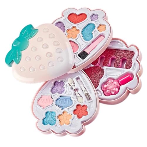 CVZQTE Echtes Make Up Set Für Mädchen Prinzessin Spiel Make Up Set Kinderspielzeug Sicherer Lidschatten Für Mädchen Rollenspiel Geburtstagsgeschenk Für Kinder von CVZQTE