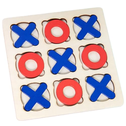 CVZQTE Familienbrettspiel Für Kinder Erwachsene Bauernhäuser Dekore Für Tisch Holz XO Block Brettspielset Für Kinderspiel Brettspielset von CVZQTE