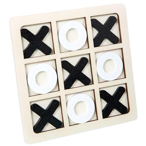 CVZQTE Familienbrettspiel Für Kinder Erwachsene Bauernhäuser Dekore Für Tisch Holz XO Block Brettspielset Für Kinderspiel Brettspielset von CVZQTE