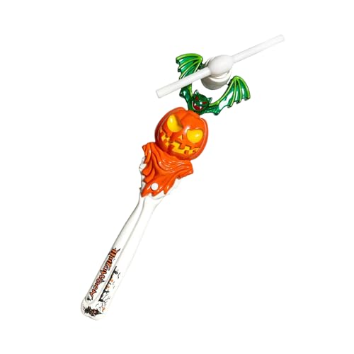 CVZQTE Kinder Halloween Schädel Windmühlen LED Zauberstab Mit Gruseligen Geräuschen Für Party Aufregung Halloween Nacht LED Zauberstab von CVZQTE