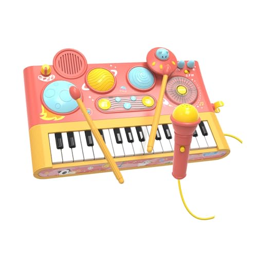 CVZQTE Kinder Klavier Spielzeug Tastatur Trommel Musikinstrumente Für Kinder Kinder Baby Musical Spielzeug Übung Baby Arm Stretch von CVZQTE