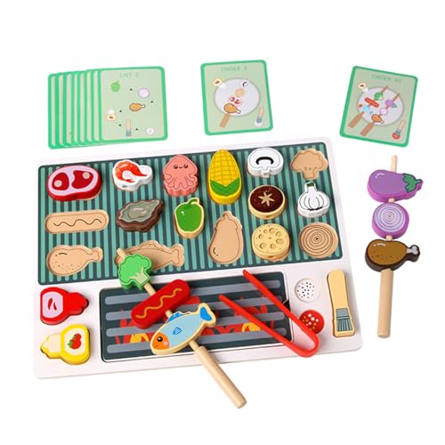 CVZQTE Küche Spielset Für Kindergarten Rollenspiel Lebensmittel Grills Set Lernen Küche Spielset Kinder Feinmotorik Pädagogisches Spielzeug von CVZQTE