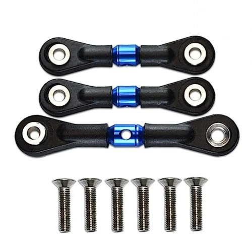 CVZQTE Lenkung Link Zugstange Einstellbare Servo Linkage Upgrade Kits Zubehör TT02/02T 1:10 Drift Auto von CVZQTE