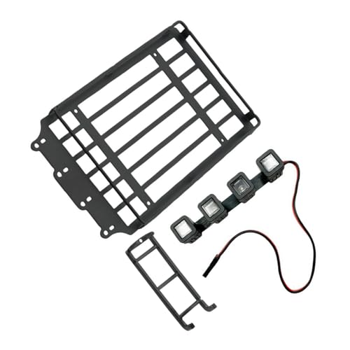 CVZQTE Metall Gepäckträger Gepäckträger Und Leiter Ferngesteuertes Auto Dekoration Für 1/18 Offroads Automodell Fahrzeugteil Kits von CVZQTE