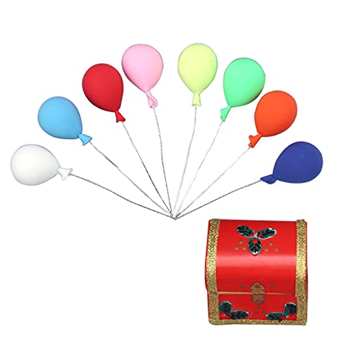 CVZQTE Modell Weihnachtsbox Und Bunter Ballon Puppenhaus Dekoration Zubehör Miniaturszene Schönes Geschenk Für Kinder von CVZQTE