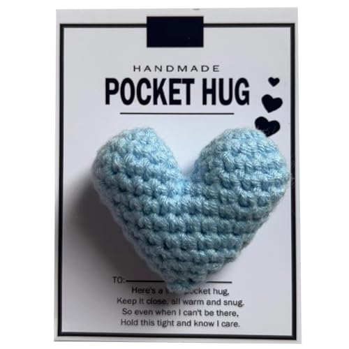 CVZQTE Pocket Hug Heart Good Luck Gifts Positive Heart Pocket Hug Gift Pocket Heart Gifts von CVZQTE