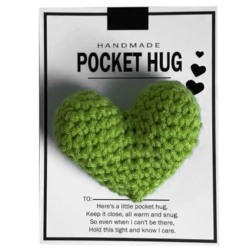 CVZQTE Pocket Hug Heart Good Luck Gifts Positive Heart Pocket Hug Gift Pocket Heart Gifts von CVZQTE