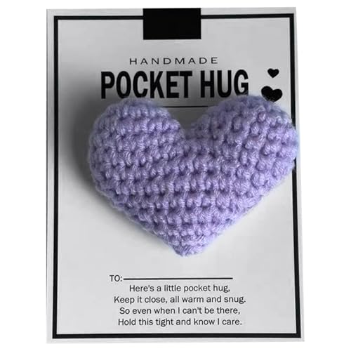 CVZQTE Pocket Hug Heart Good Luck Gifts Positive Heart Pocket Hug Gift Pocket Heart Gifts von CVZQTE