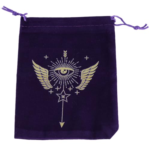 CVZQTE Velvets Tarot Aufbewahrungstasche Brettspielkarten Kordelzugtasche Orakelkarten Runentasche Reise Geschenktasche Schmuckbeutel von CVZQTE