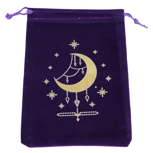 CVZQTE Velvets Tarot Aufbewahrungstasche Brettspielkarten Kordelzugtasche Orakelkarten Runentasche Reise Geschenktasche Schmuckbeutel von CVZQTE