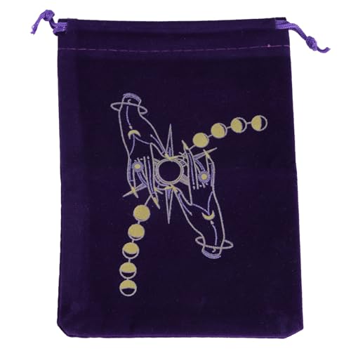 CVZQTE Velvets Tarot Aufbewahrungstasche Brettspielkarten Kordelzugtasche Orakelkarten Runentasche Reise Geschenktasche Schmuckbeutel von CVZQTE