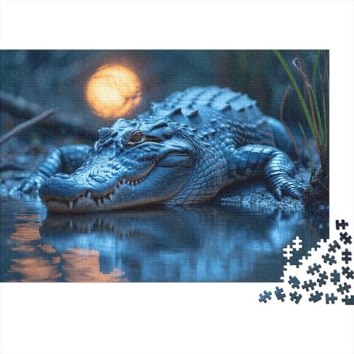 Krokodil Puzzle 1000 Teile Für Erwachsene Und Kinder Ab 14 Jahren Für Stressabbauer Puzzel 1000pcs (75x50cm) von CWBNA0RBN