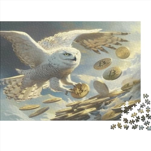 White Eule Puzzlespiel 1000 Teile Jigsaw Puzzle 1000 Puzzle FüR Erwachsene Kinder Senioren Erwachsenen Puzzlespiel Puzzel 1000pcs (75x50cm) von CWBNA0RBN