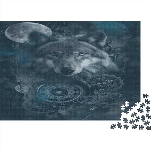 Wolf Puzzlespiel 1000 Teile Puzzle Für Erwachsene Und Kinder Ab 14 Jahren, Puzzle Erwachsenen Puzzlespi Puzzel 1000pcs (75x50cm) von CWBNA0RBN