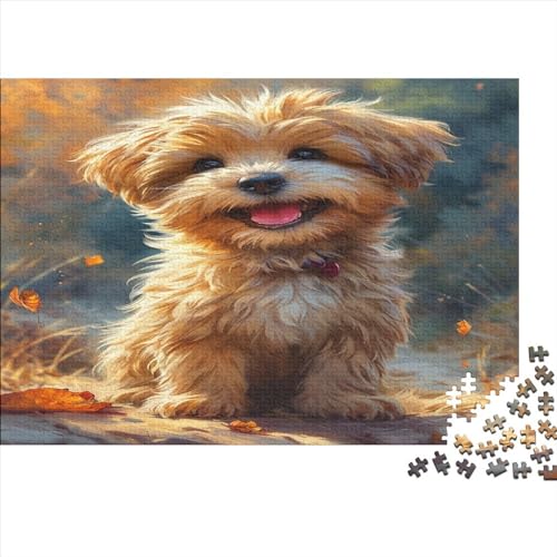 Yorkshire Terrier Puzzle 1000 Teile,für Erwachsene, Impossible Puzzle,farbenfrohes Legespiel,GesKükenlichkeitsspiel Für Die Ganze Familie,Erwachsenenpuzzle Puzzel 1000pcs (75x50cm) von CWBNA0RBN