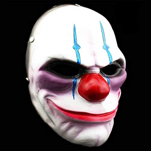 CWLPSL Resin Payday 2 Themenspiel Maske Halloween Horror Maskerade Cosplay Kostüm Maske von CWLPSL