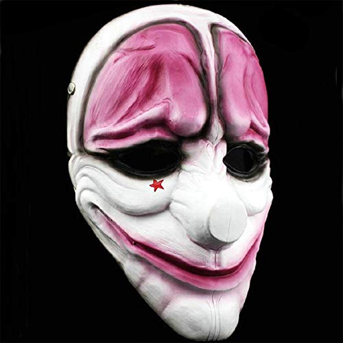 CWLPSL Resin Payday 2 Themenspiel Maske Halloween Horror Maskerade Cosplay Kostüm Maske von CWLPSL