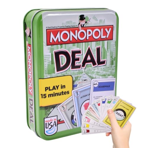 CWXCYVR Brettspiel für Kinder und Erwachsene, Monopolly Karten-Spiel Set, Monopolly Kartenspiel, Karten Kartenspiel, Familienkartenspiel für Spieleabende, Reisen, Camping und Partys (Blau) von CWXCYVR