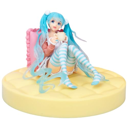 CWXCYVR HatsuneMiku Figuren Statue HatsuneMiku Noodle Stopper Sakura Miku Anime Figuren Anime Kollektion Puppe Desktop Ornamente Geschenke für Anime Fans Kinder 12cm (Sitzposition) von CWXCYVR